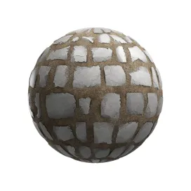 Square rock tiles